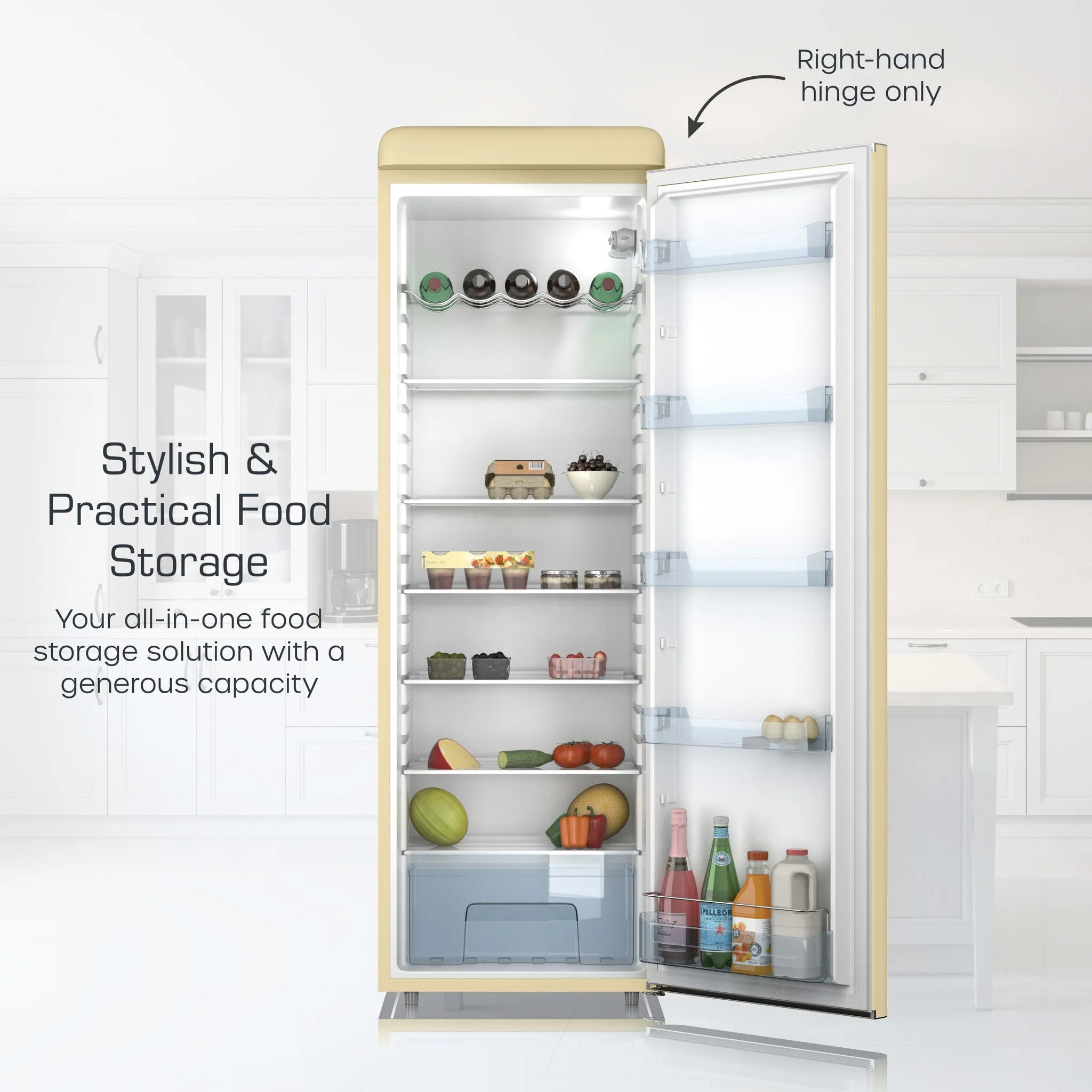 Swan SR11050CNE fridge Freestanding 337 L E Cream