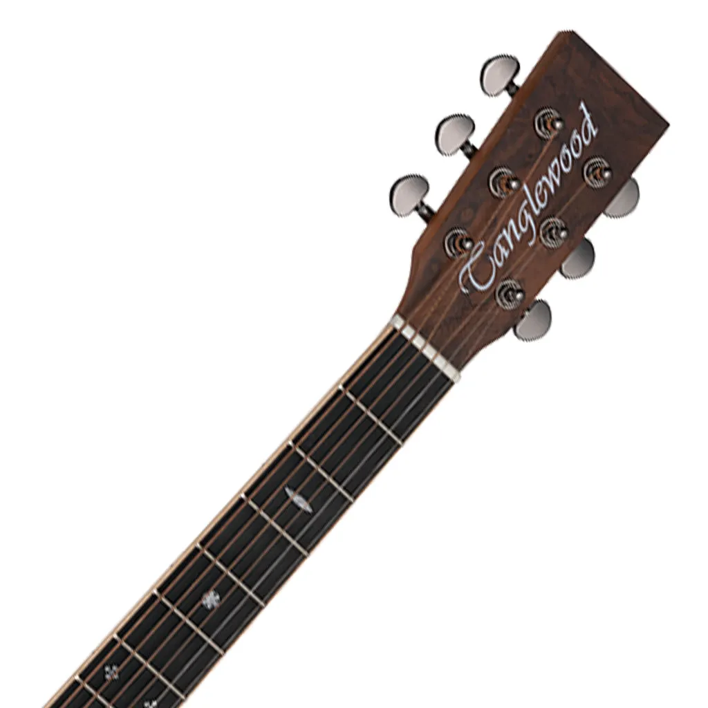Tanglewood TRU3-HR Reunion Pro Solid Australian Red Cedar Top Folk with Hawaiian Rain Wood Back and Sides