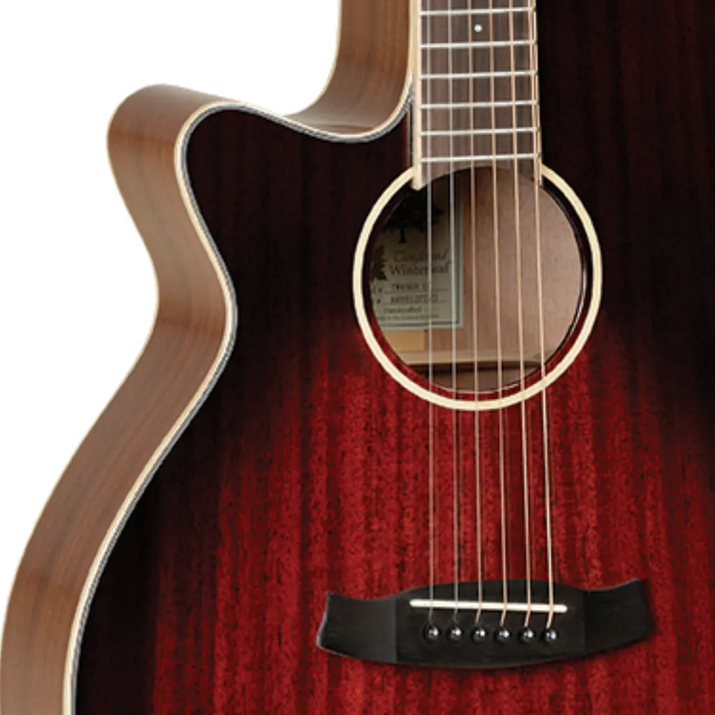 Tanglewood Winterleaf Superfolk C/E Left Handed - Antique Vintage Burst Gloss