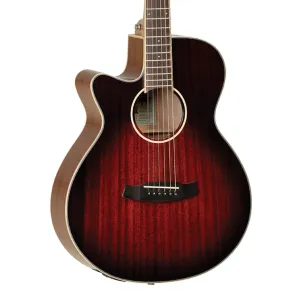 Tanglewood Winterleaf Superfolk C/E Left Handed - Antique Vintage Burst Gloss