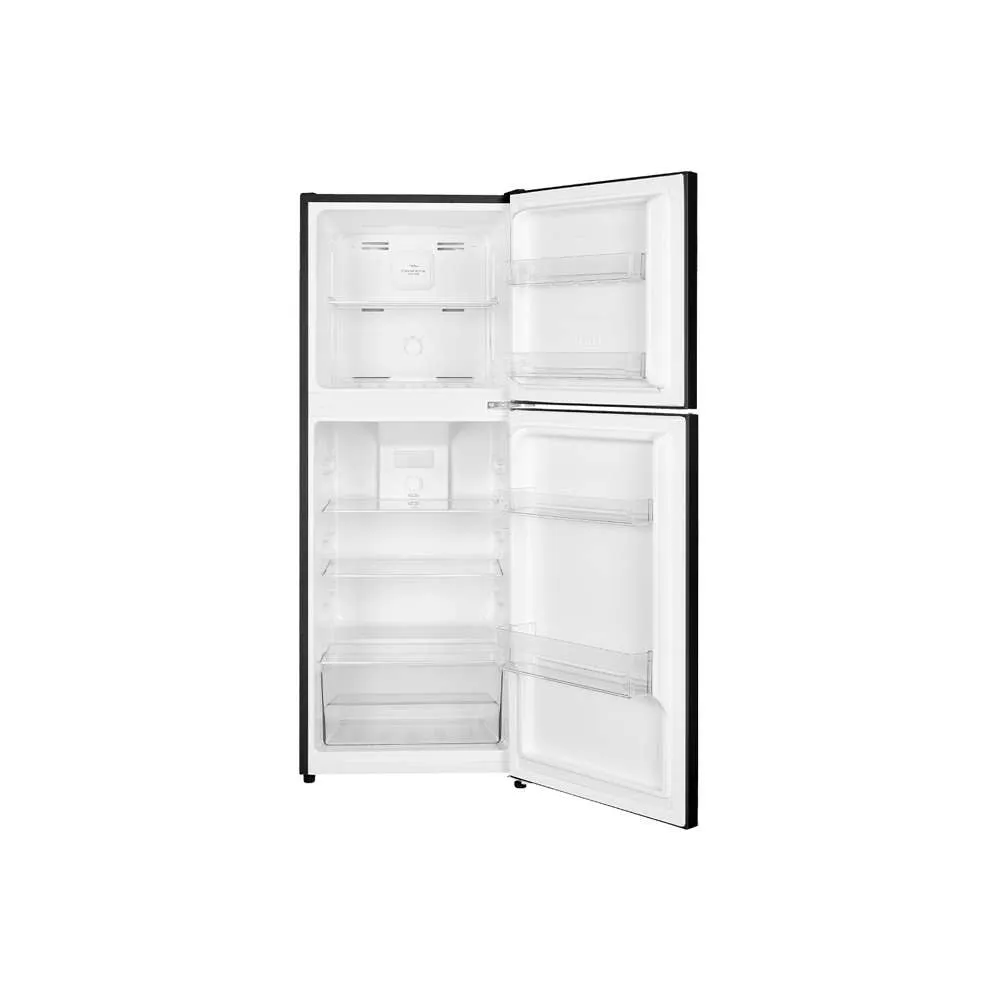 TCL Top Mount Fridge 2 Door 197L Black