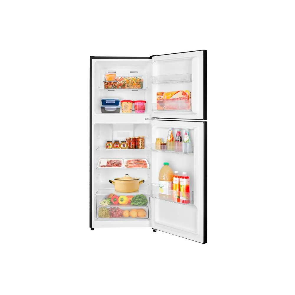 TCL Top Mount Fridge 2 Door 197L Black