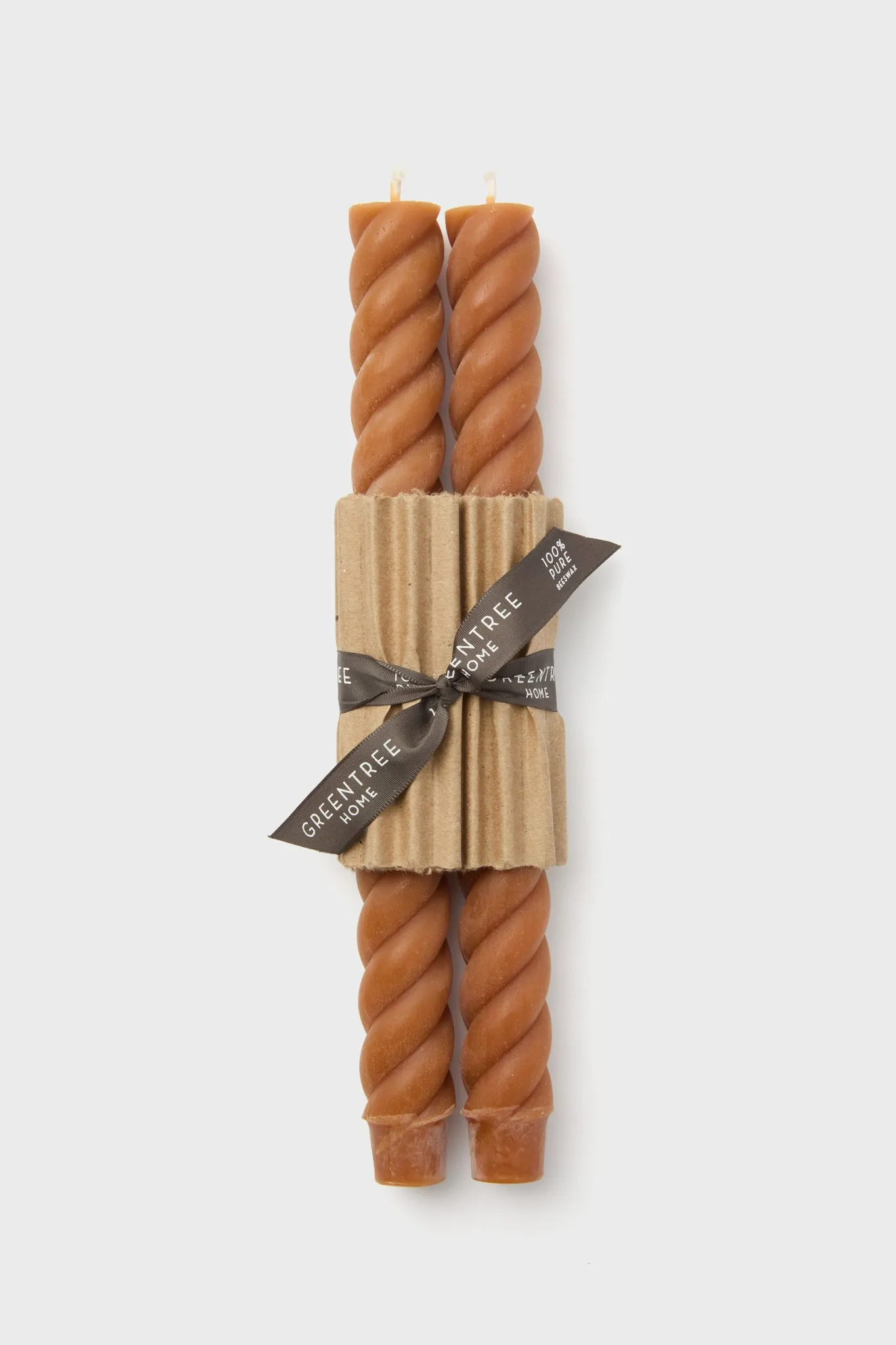 Terracotta Rope Tapers Pair