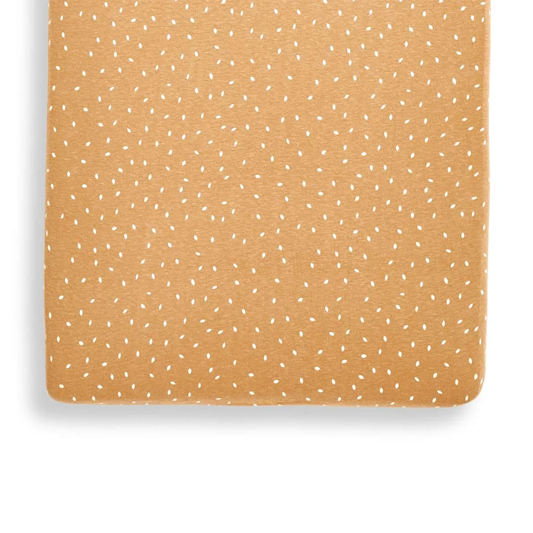The Little Green Sheep Organic Crib Fitted Sheet - Honey Rice