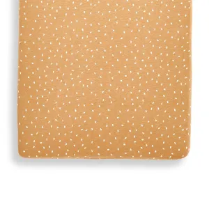The Little Green Sheep Organic Crib Fitted Sheet - Honey Rice