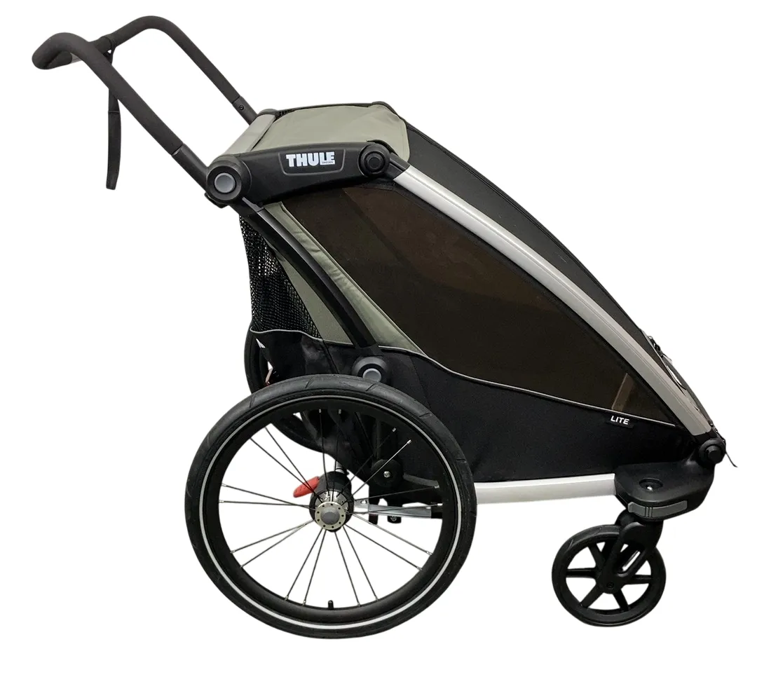 Thule Chariot Lite Bike Trailer Stroller 2 Seat , 2021, Agave-Black