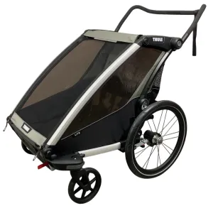 Thule Chariot Lite Bike Trailer Stroller 2 Seat , 2021, Agave-Black