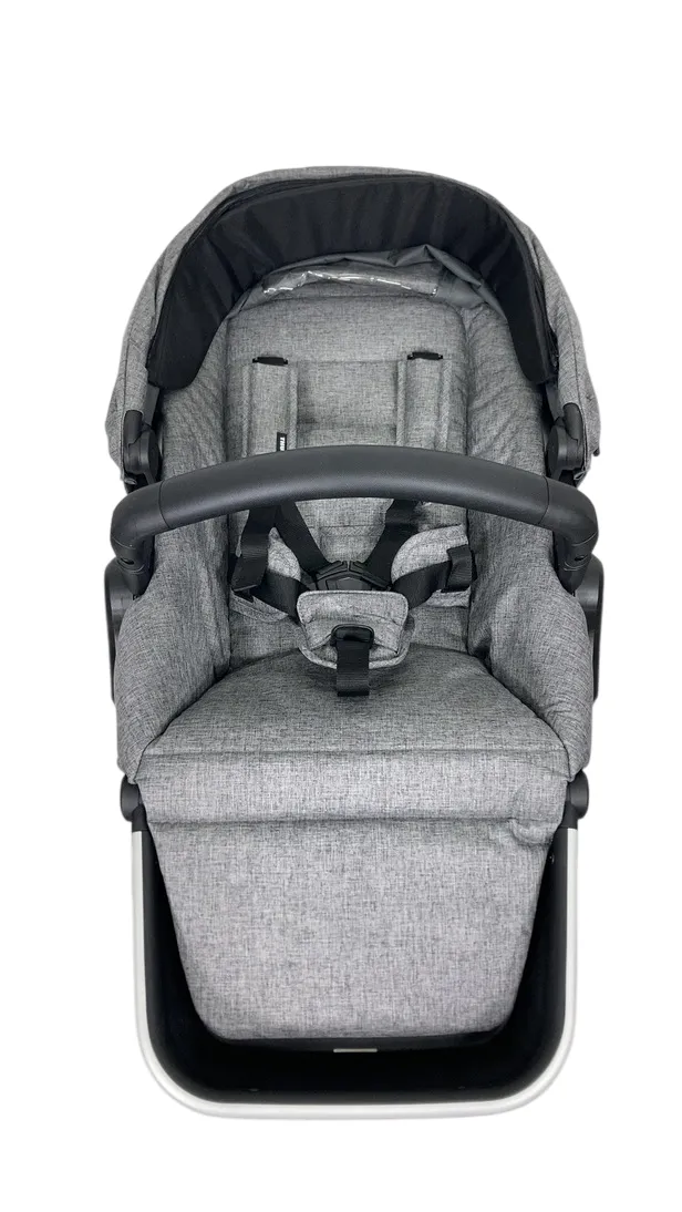 Thule Sleek Sibling Seat, Aluminum, Grey Melange, 2024