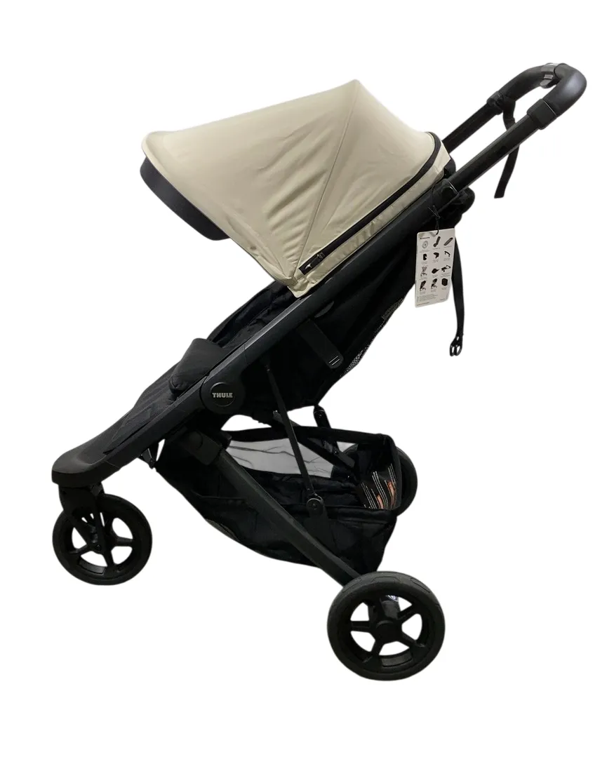Thule Spring Stroller, Black, 2024, Soft Beige