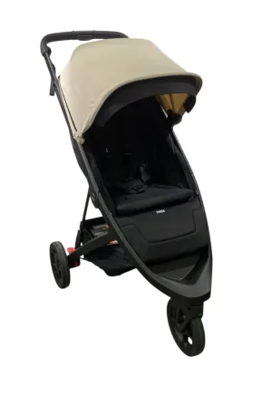Thule Spring Stroller, Black, 2024, Soft Beige