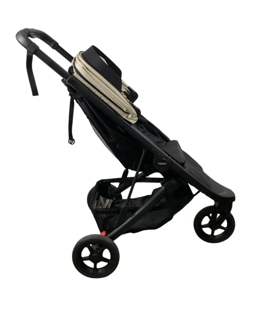 Thule Spring Stroller, Black, 2024, Soft Beige