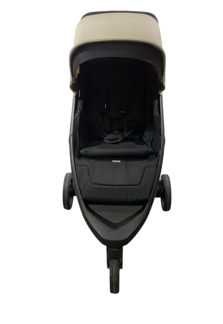 Thule Spring Stroller, Black, 2024, Soft Beige