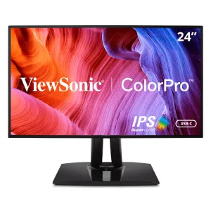 Viewsonic VP Series VP2468A 24" Full HD Monitor - 60Hz, 5ms, IPS, Height Adjustable, Black