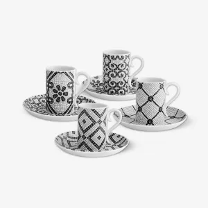 Vista Alegre | Calcada Portuguesa - Set 4 Espresso Cups & Saucers