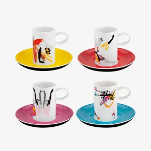 Vista Alegre | Tchaikovsky Espresso Cups & Saucers - Set Of 4