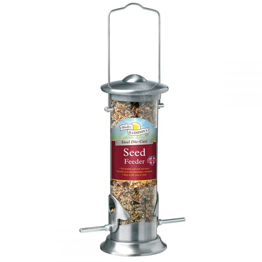 Walter Harrisons Steel Die-Cast Seed Feeder 20cm