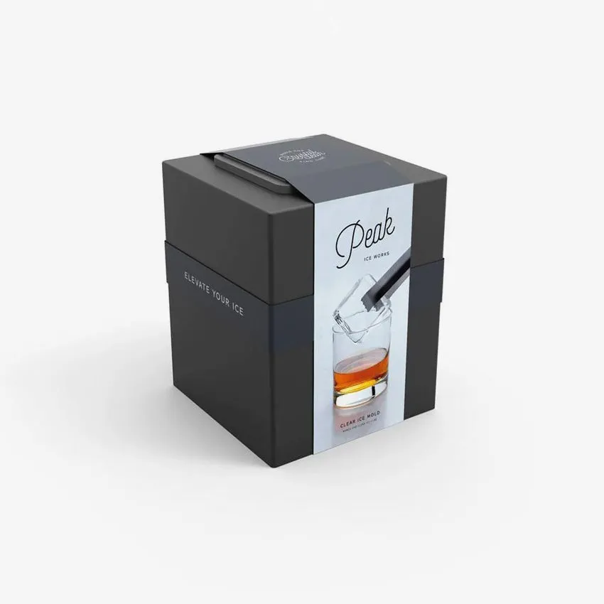 W&P | Clear Ice Cube Mold - Charcoal