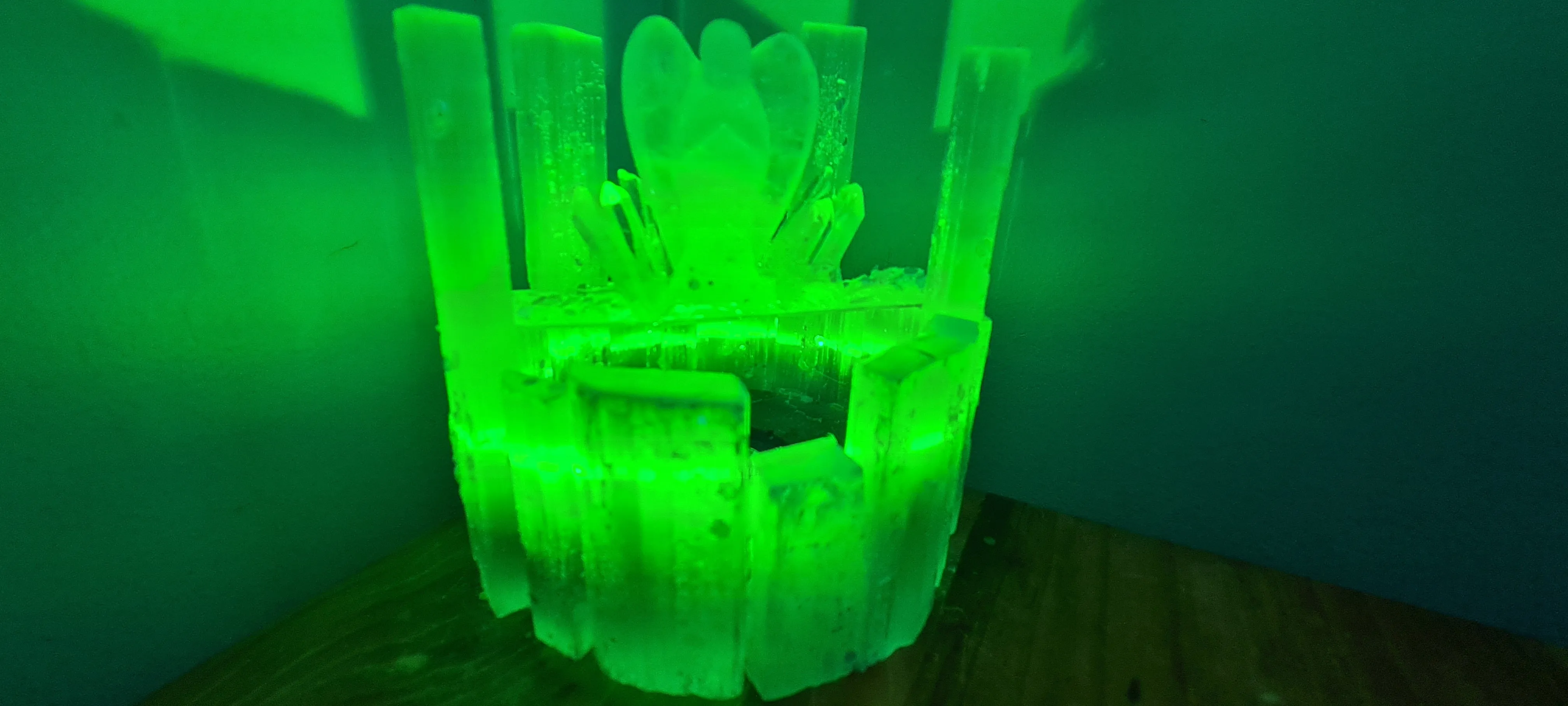 WISHING WELL ANGELIC SELENITE CRYSTAL LAMP made by me