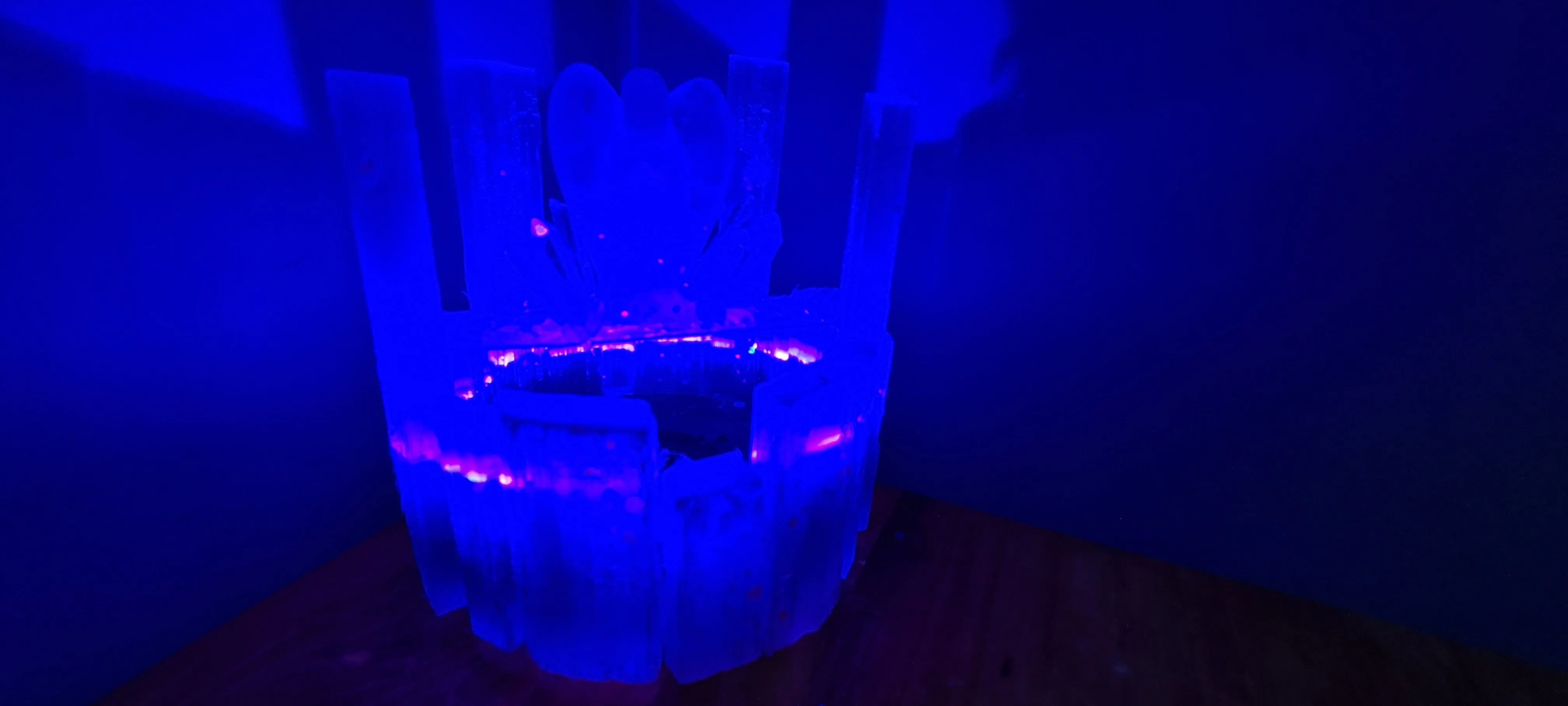 WISHING WELL ANGELIC SELENITE CRYSTAL LAMP made by me
