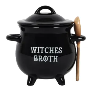 WITCHES BREW SOUP CAULDRON & SPOON MUG