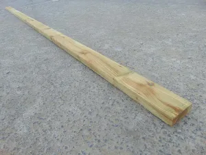 Wooden Fence Rail Tanalised 12' x 4" x 1.5"