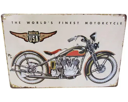WORDLS FINEST MOTORCYCLE-A4 WALL ART