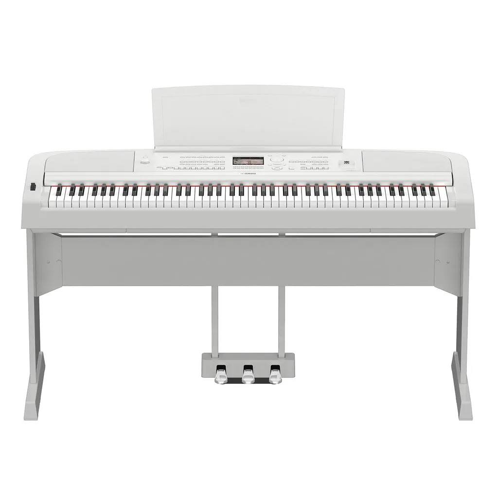 Yamaha DGX-670WH Portable Grand Piano Bundle