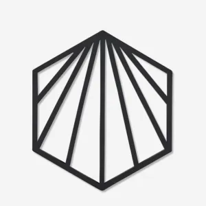 Zone | Shell Trivet Black Silicone 16x14cm/6x5.5"