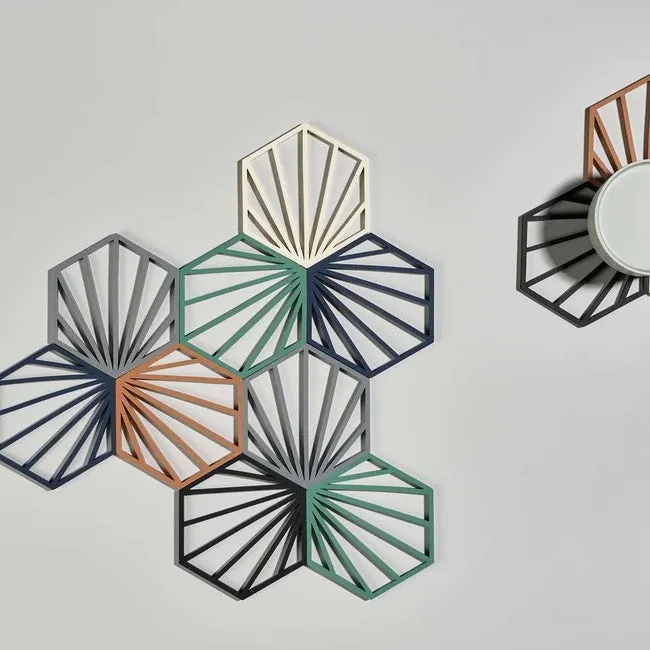 Zone | Shell Trivet Cool-Grey Silicone 16x14cm/6x5.5"