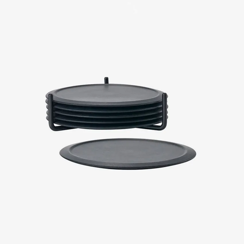 Zone | Singles Coasters With Holder Silicone - Set of 6