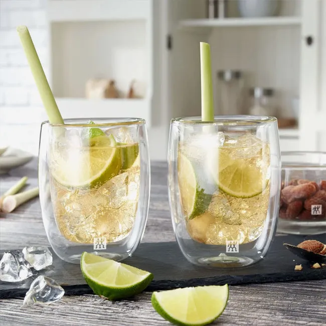 Zwilling | Sorrento Double Wall Cappuccino Glass Set - Clear
